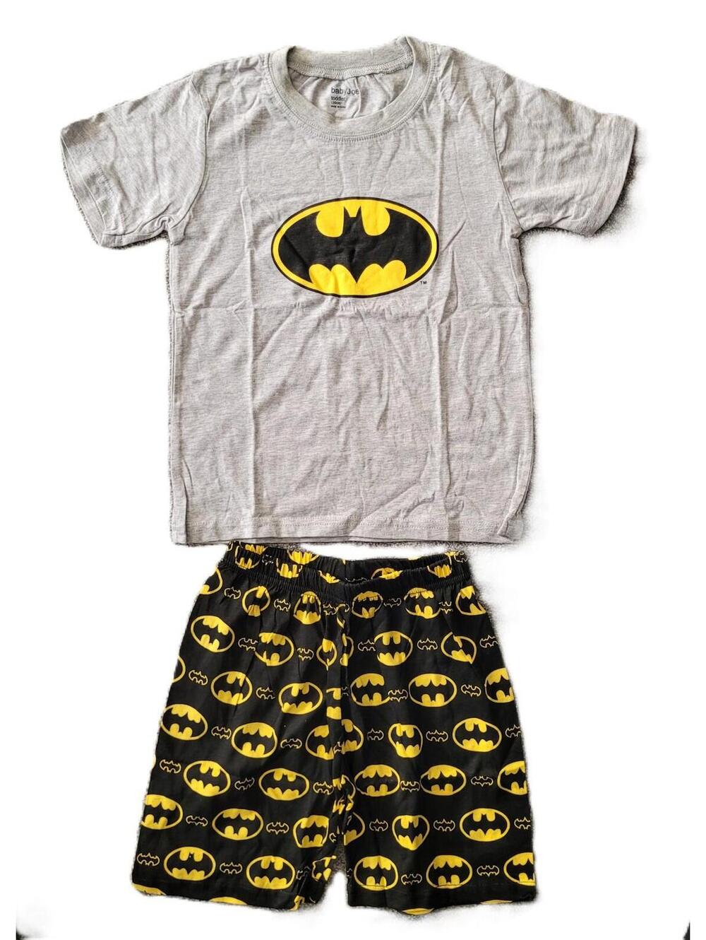 Batman Toddler Pajama Set 130cm Tee & Shorts baby Joe DC Comics 2 Piece NEW